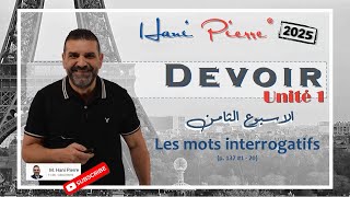 M Hani Pierre  Devoir Les mots interrogatifs 1  20 [upl. by Nesahc736]