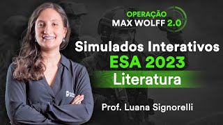 Simulado interativo ESA 2023  Literatura  Prof Luana Signorelli [upl. by Salmon]