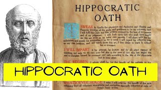 The Origin of the Hippocratic Oath [upl. by Aihsetan]