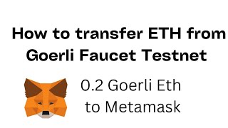 How to transfer ETH from Goerli Faucet Testnet  02 Eth to Metamask Wallet  Metis Bridge [upl. by Recha305]