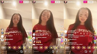 Danielle Bregoli Live Bhad Bhabie on Instagram Live  February 4th 2020 [upl. by Esiuqram]