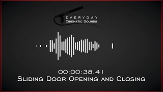 Sliding Door Opening and Closing  HQ Sound Effects [upl. by Giliane]