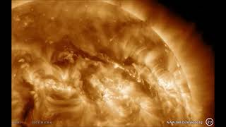 Filament Eruption and CME 1132023  SolarHamcom [upl. by Affer921]