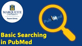 Basic Searching in PubMed [upl. by Eycal]