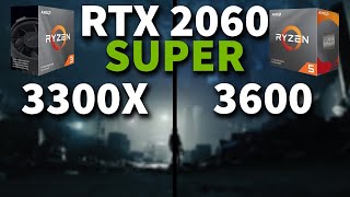 Ryzen 3300X VS 3600 RTX 2060 SUPER [upl. by Monteith632]