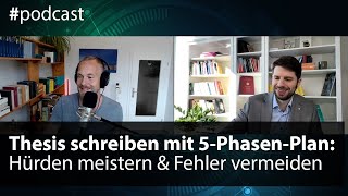 Abschlussarbeiten mit 5PhasenStrategie planen amp Blockaden lösen  mit ThesisCoach Manuel Kröger [upl. by Sykleb]