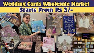 Wedding Card Starts From Rs 3  Pinterest Wedding Card  Ulhasnagar Wedding Card Market [upl. by Gillie]