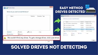 We couldnt find any drives To get a storage driver click load driver Windows 1110 Solved Issue [upl. by Ankney576]