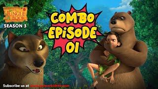 Jungle Book Season 3  COMBO EPISODE 1  जंगल बुक हिंदी नया एपिसोडPowerKidstv​ [upl. by Nirehs411]