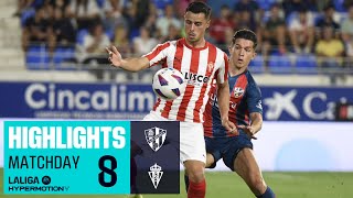 Resumen de SD Huesca vs Real Sporting 01 [upl. by Onitsuaf]