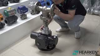 On off Multi Turn Electric Actuator Gate Valve [upl. by Chrysler592]