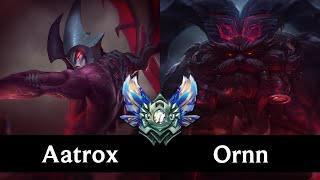 AATROX vs ORNN TOP  NA Diamond I  Patch 724  Preseason 8 [upl. by Laurice]