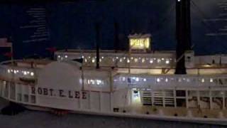 Paddle Steamer  Robert E Lee Model fully lit with LEDs and Fibre optics [upl. by Gearard820]