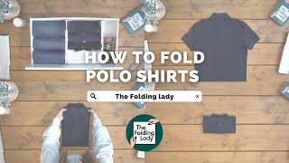 MENSWEAR SERIES How to fold polo shirts into a drawer [upl. by Llenad470]