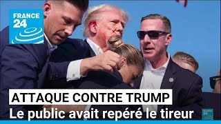 Tentative dassassinat de Trump le tireur avait été repéré par le public avant quil passe à lacte [upl. by Musetta150]