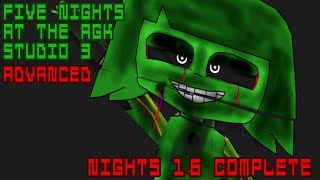 Five Nights at The AGK Studio 3 Advanced  Nights 16 COMPLETE FNAF Fan Games 2024 [upl. by Cram]