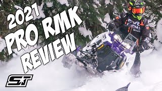 2021 Polaris PRO RMK 850 Full Snowmobile Review [upl. by Neumeyer671]