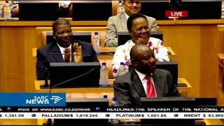 MPs celebrate as Ramaphosa is elected SA President [upl. by Notanhoj]