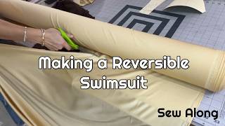 🪡👙Make a reversible swimsuit with me  DIY  ASMR  How to Sew along [upl. by Myke469]