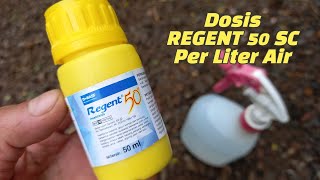 Cara Penggunaan Insektisida REGENT 50 SC Per 1 Liter Air Bahan Aktif Fipronil [upl. by Noicpesnoc652]