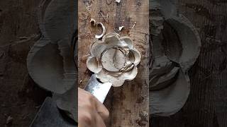 Wood carving tutorial woodcarving carving wood woodworking shorts [upl. by Hesoj]