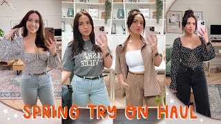 Spring Try On Clothing Haul 2023 🪩✨ [upl. by Haslett]