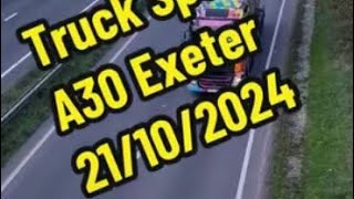 Truck Spotting A30 Exeter 21102024 [upl. by Viglione]