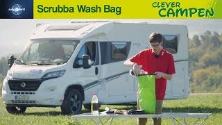 Scrubba Wash Bag Die Waschmaschine für unterwegs  Ausprobiert  Clever Campen [upl. by Ahsikar]