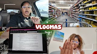 VLOG  VLOGMAS DAY 1 🎄🎅🏽  DAY IN MY LIFE [upl. by Delmar]