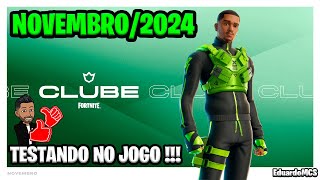 CLUBE FORTNITE TODAS AS RECOMPENSAS 112024 💚 [upl. by Merp]