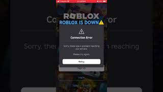 ⚠️ROBLOX IS DOWN⚠️ sos fix roblox robloxshorts [upl. by Uhile]