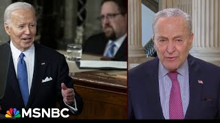 Sen Schumer Biden showed America was strong and he is strong [upl. by Iknarf]