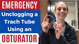 EMERGENCY How I Unclog My Tracheostomy Tube Using an Obturator Life with a Vent [upl. by Ahtinak283]