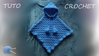 TUTO CROCHET Comment faire un poncho [upl. by Hailed411]