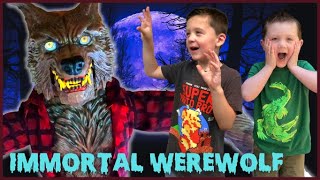 Immortal Werewolf Home Depot Halloween  Unbox Setup Halloween Animatronic  Huge Animated Wolf [upl. by Ahseikal]