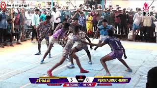 1st ROUND  ATHALAI VS PERIYA URCHREEY  Alanganallur kabaddi match 2024 [upl. by Nelad]