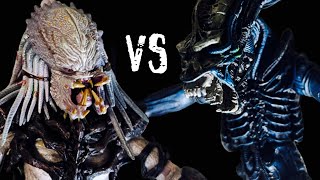 PREDATOR VS GORILLA ALIEN COMPLETE【STOP MOTION】【NECA】 [upl. by Shaia]