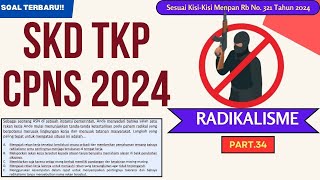 Soal amp Pembahasan SKD TKP CPNS 2024  ANTI RADIKALISME Part34 [upl. by Carmelina]