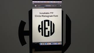 Circle Monogram Font [upl. by Briny666]