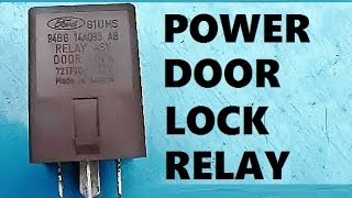 How to Remove Install Power Door Lock Relay [upl. by Iad304]