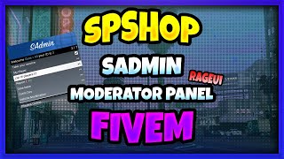 ESXLEGACY sAdmin  Moderator Panel ENFR  Script FiveM  SP [upl. by Erda679]