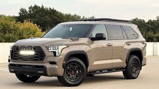 2025 Toyota SUV Sequoia TRD Pro 34L 6Cyl Turbo Hybrid  Walkaround [upl. by Annavas]