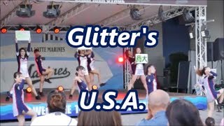 180918 千葉商科大チア「Glitters」【USA】＠ZOZOマリン [upl. by Relyk675]