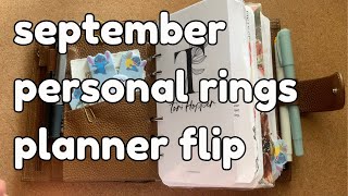 september personal rings planner flip [upl. by Ymor664]