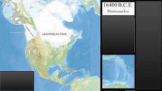 Ice age Laurentide Glacier retreat [upl. by Arrik]