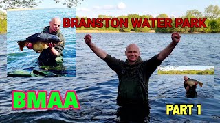 CARP FISHING IN BRANSTON WATER PARK  WEDKARSTWO KARPIOWE W UK BURTON MUTUAL ANGLING ASSOCIATON [upl. by Sheppard]