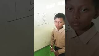 Cara mengerjakan perkalian viral shorts perkalian perkalianbersusun masasekolah sekolahku [upl. by Marras]