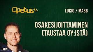 Osakesijoittaminen taustaa Oyistä [upl. by Inihor885]