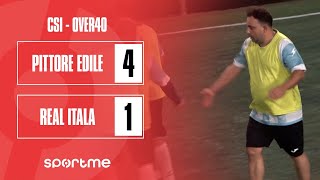 CSI OVER40  Pittore Edile Francesco Vitanza vs Real Itala [upl. by Anytsyrk]