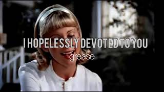 Grease i hopelessly devoted to you vaselina lyricsletra englishespañol [upl. by Lemor]